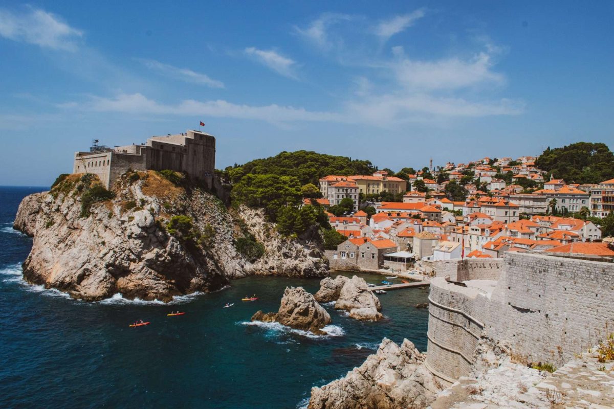 Dubrovnik, Croatia - View of sea looking out over Lokrum island